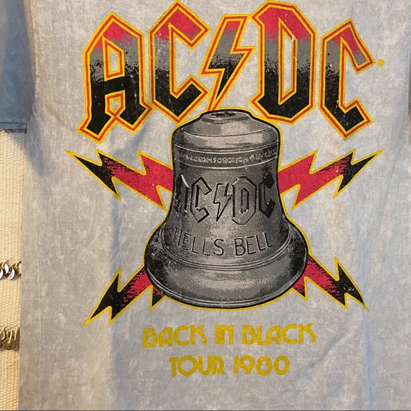 AC/DC | Boutique NWT Acid Wash Retro Band Tee - Picture 2 of 5